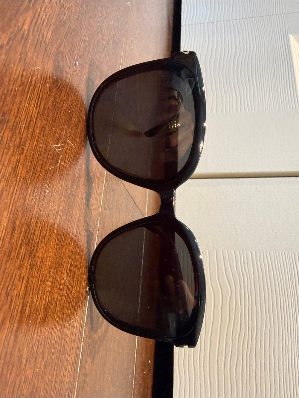 Quay Australia Black Oversized Cat-Eye Sunglasses